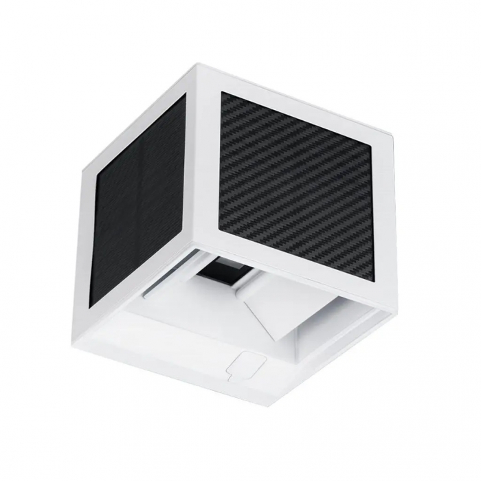 2.25W LED Solar Wall Light 3in1 White Body IP65 PIR Sensor