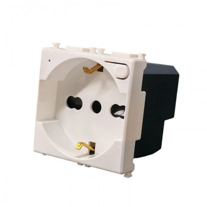 Presa Schuko Italiana wifi smart con meter 16A da incasso su serie civile