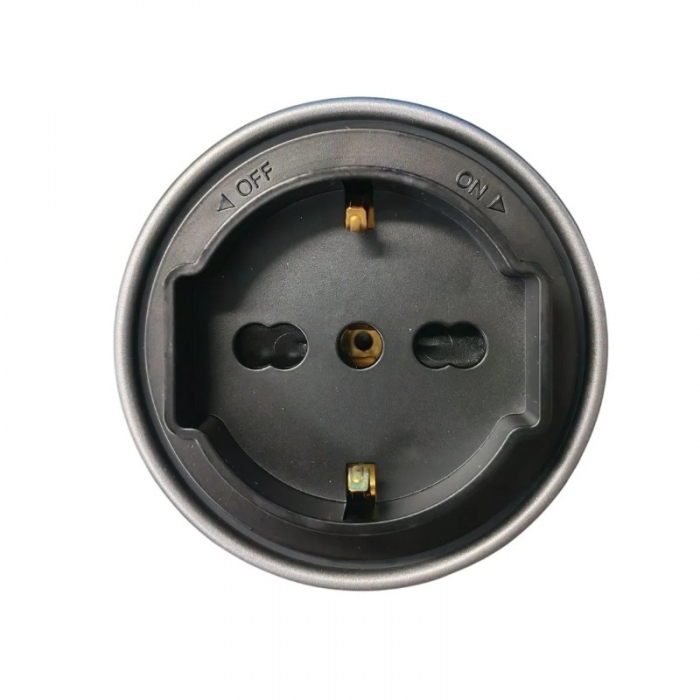 Presa schuko plug&play a binario NERO