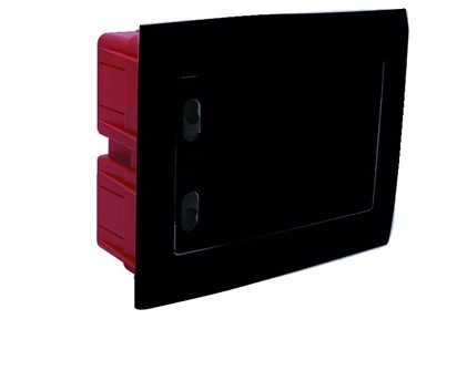 Centralino incasso 8M IP40 / Nero - Portello Nero