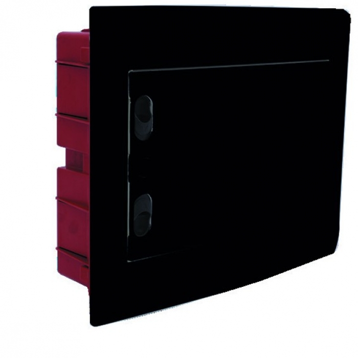 Centralino incasso 18M IP40 / Nero - Portello Nero
