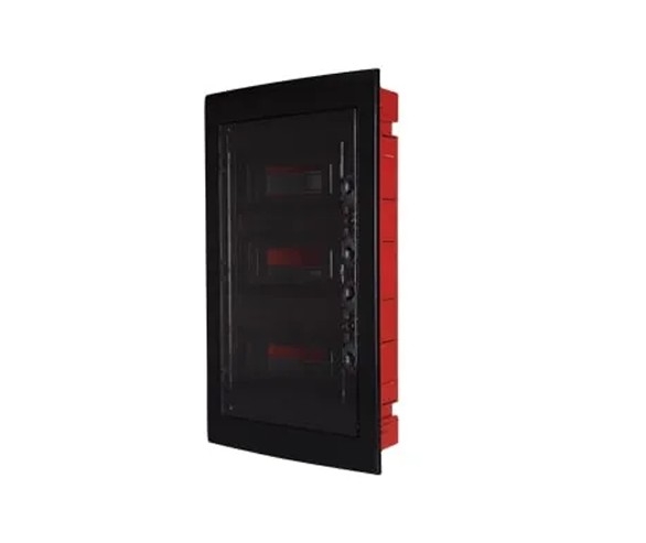 Centralino incasso 36M (12x3)IP40 / Nero - Portello Nero