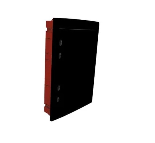 Centralino incasso 54M (18x3) IP40 / Nero - Portello Nero