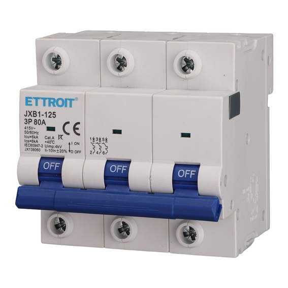 Interruttore Magnetotermico 3P 80A 220V 6KA
