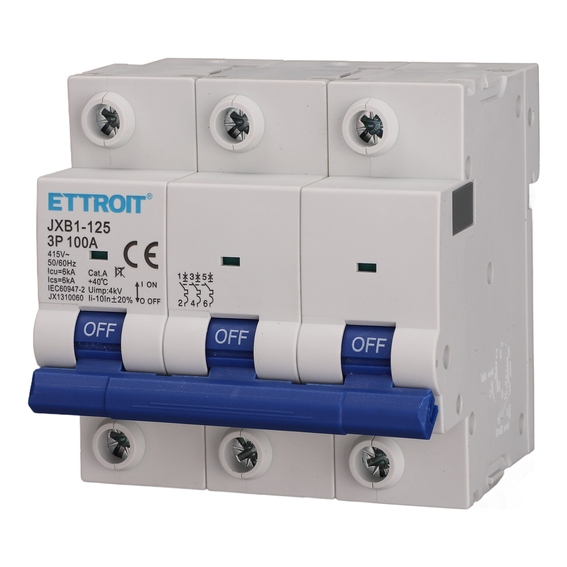 Interruttore Magnetotermico 3P 100A 220V 6KA