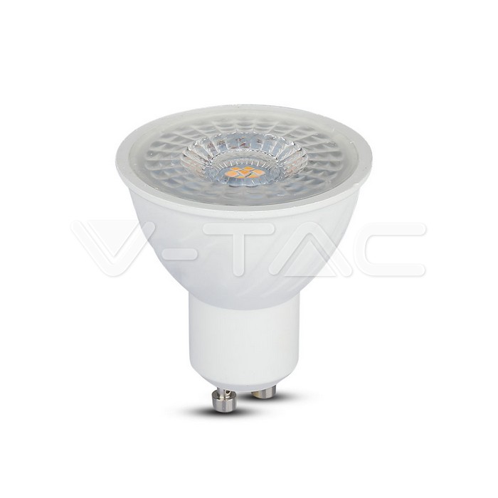 LED Lampadina SAMSUNG Chip GU10 6.5W Ripple Plastica Lens Cover 110` Dimmable 6400K