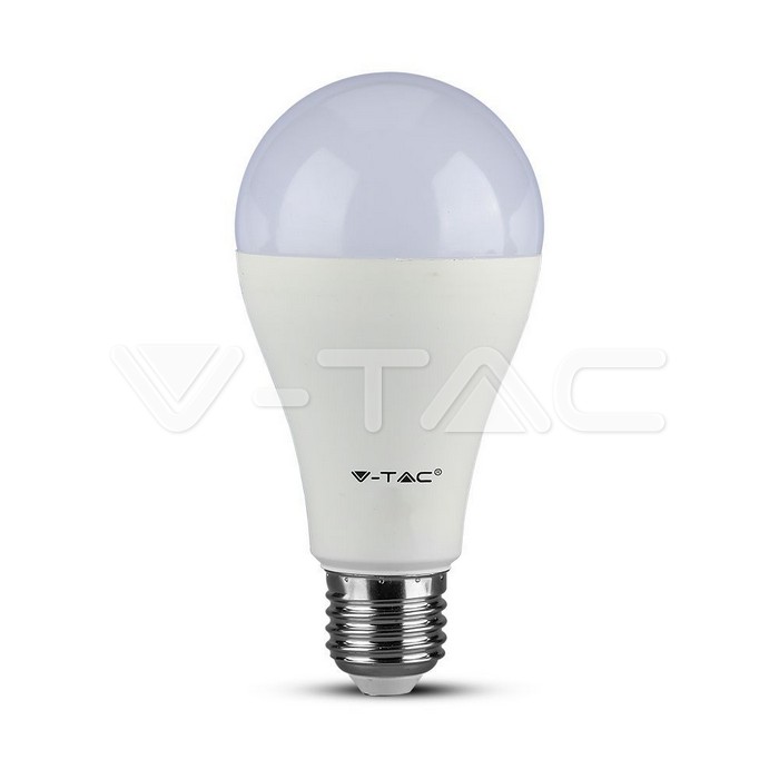 LED Bulb - SAMSUNG CHIP 17W E27 A65 Plastic 6400K Dimmerabile