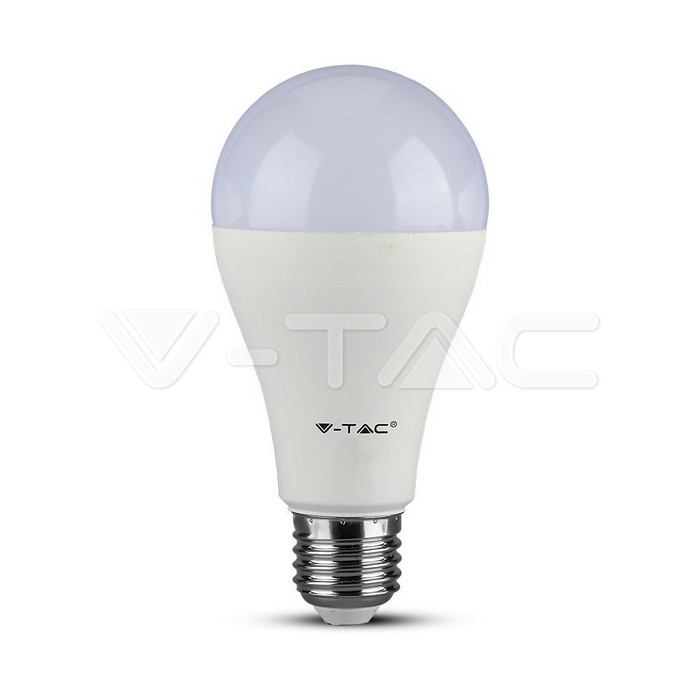 LED Bulb - SAMSUNG CHIP 17W E27 A65 Plastic 6400K Dimmerabile