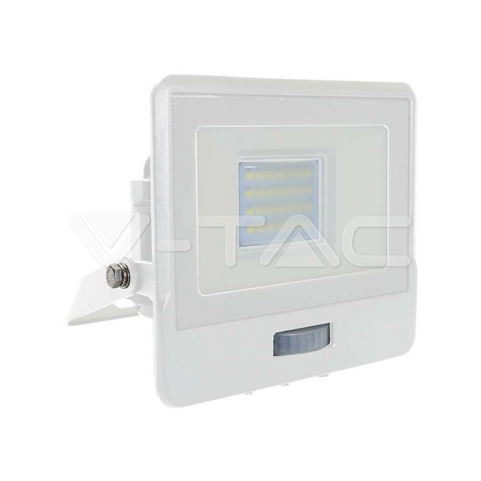 20W LED PIR Sensor Floodlight SAMSUNG CHIP White Body 6400K