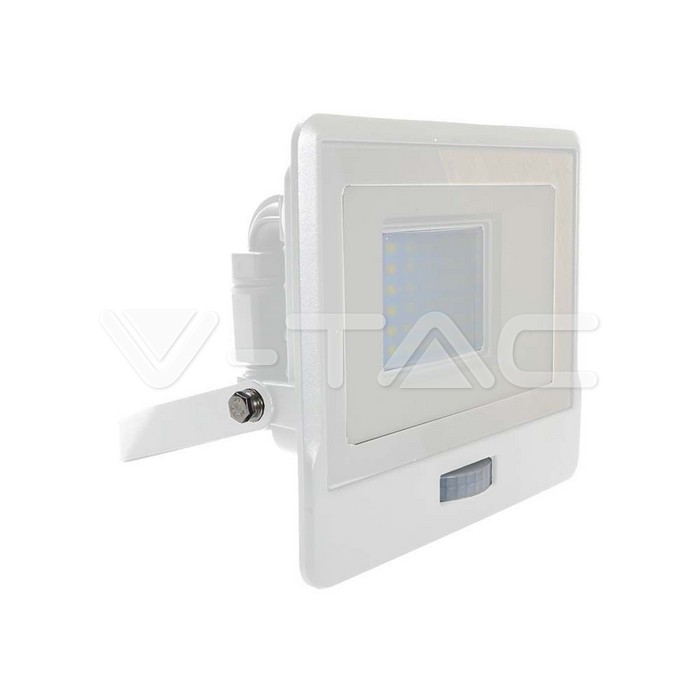 30W LED PIR Sensor Floodlight SAMSUNG CHIP White Body 4000K