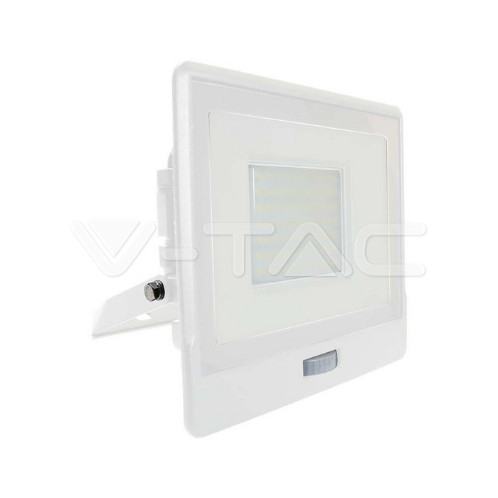 50W LED PIR Sensor Floodlight SAMSUNG CHIP White Body 4000K