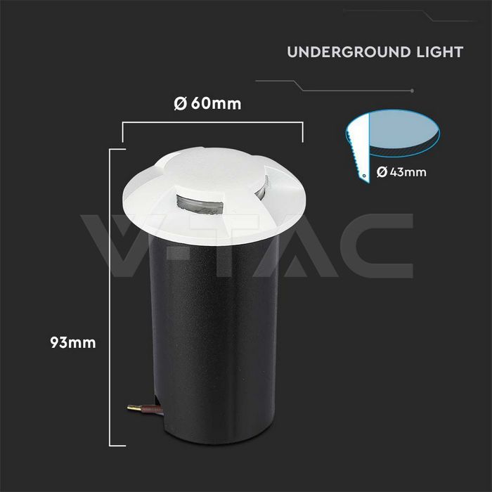 1W LED Underground Light 6400K White img 5