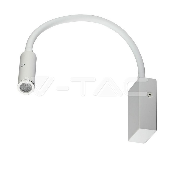 Applique da Hotel per Lettura LED 3W Colore Bianco