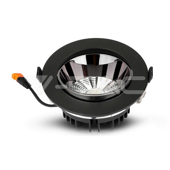  Downlight - SAMSUNG CHIP 20W COB Reflector Black Housing 3000K