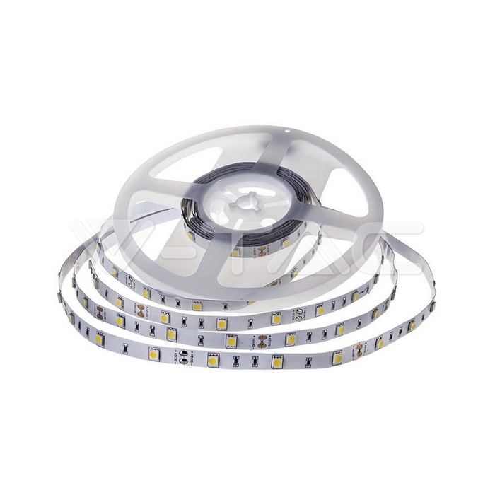 Strip LED SMD5050 6W/m 5m 30 LED/m 12V 3000K IP20 10mm