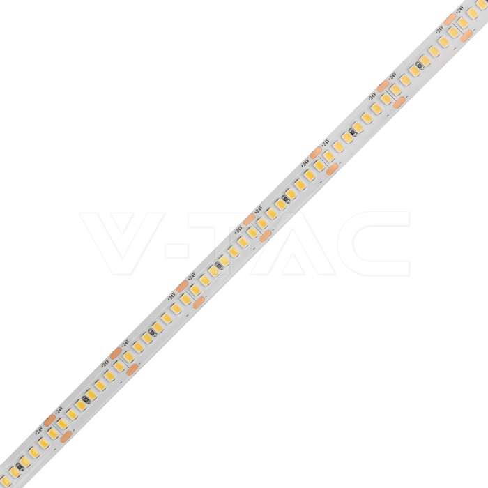 12W LED Stip Light CREE CHIP 4000K IP20 24V 8MM DOUBLE PCB img 1