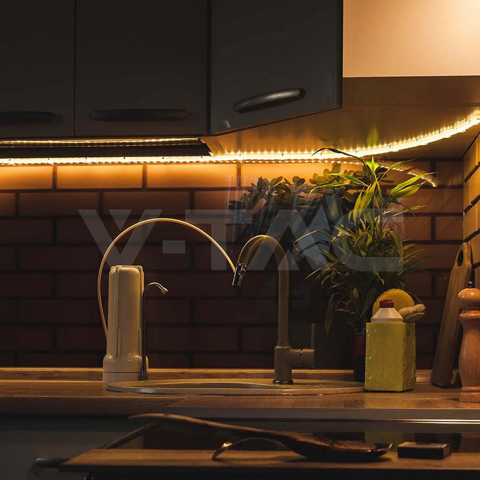 12W LED Stip Light CREE CHIP 4000K IP20 24V 8MM DOUBLE PCB img 8