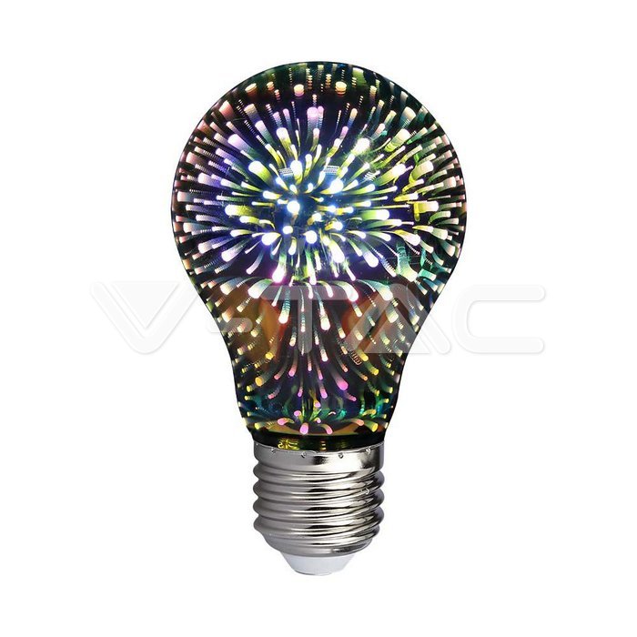 LED - 3W E27 Filament 3D A60 3000K