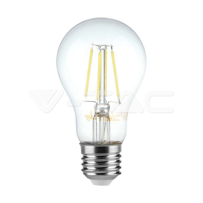 8W Filament E27 A60 Dimmable Clear Cover 3000K