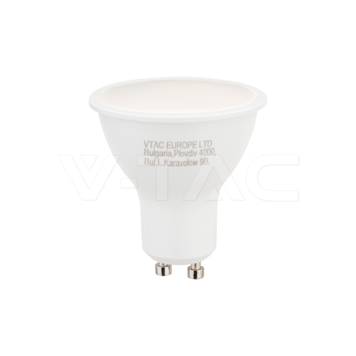 LED Spotlight - 2.9W GU10 SMD White Plastic Milky Cover 4000K