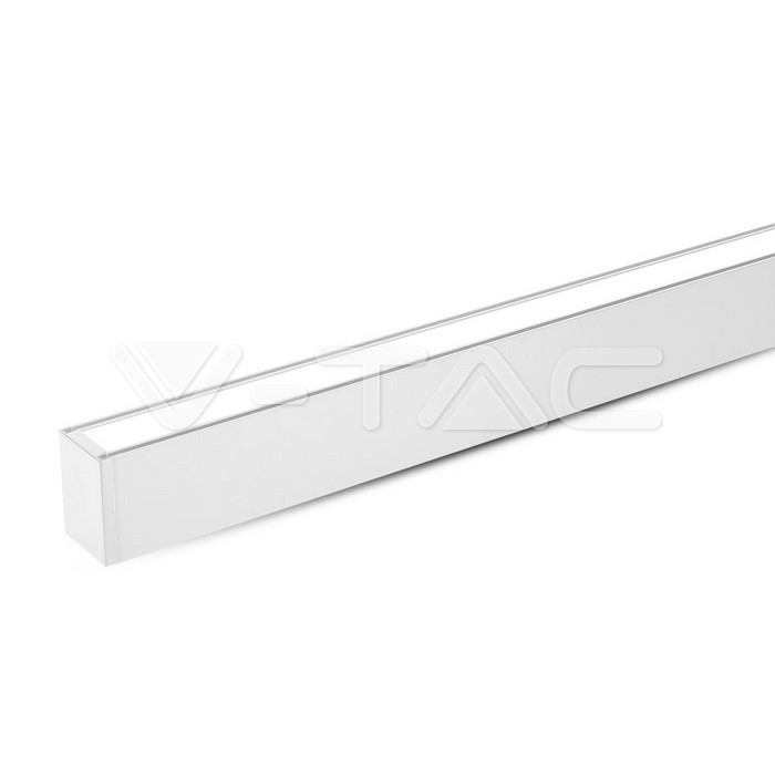 LED Linear Light SAMSUNG CHIP - 40W Hanging Suspension White Body 4000K 1200x35x67mm
