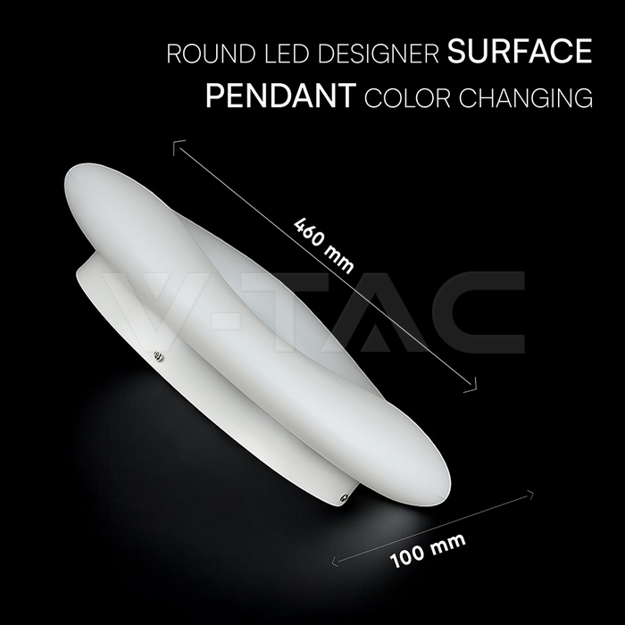 32W Pendant Round Color Changing D460*H100 Dimmable White img 10