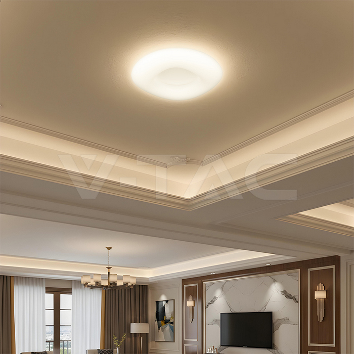 32W Pendant Round Color Changing D460*H100 Dimmable White img 11