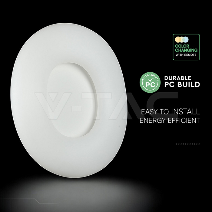 32W Pendant Round Color Changing D460*H100 Dimmable White img 6