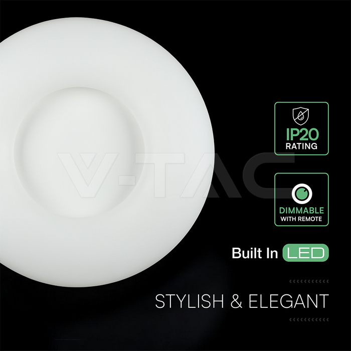 32W Pendant Round Color Changing D460*H100 Dimmable White img 7
