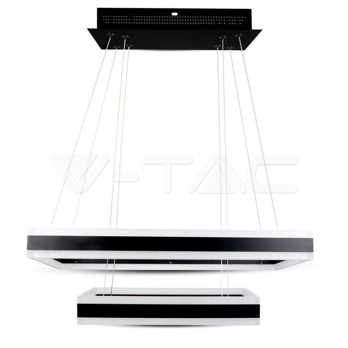 115W Soft Light Chandelier Dimmable Black 3000K