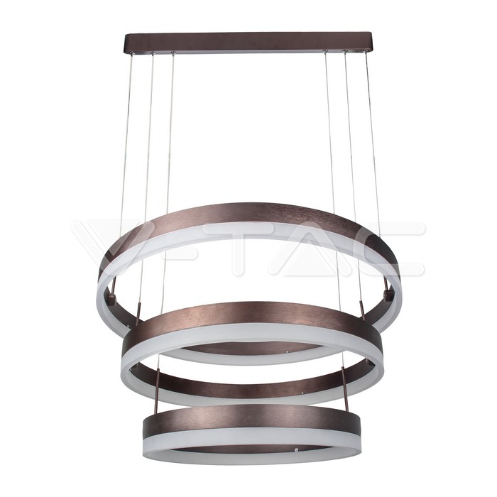 92W Soft Light Chandelier Dimmable Coffee 3000K