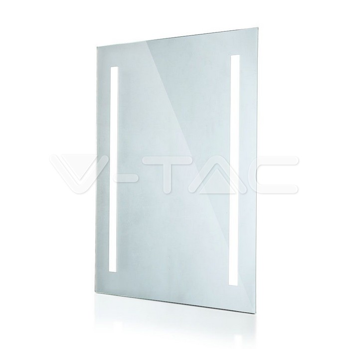  Specchio LED Rettangolare 38W con Sistema Anti-appannamento 800*600*35mm 6400K IP44