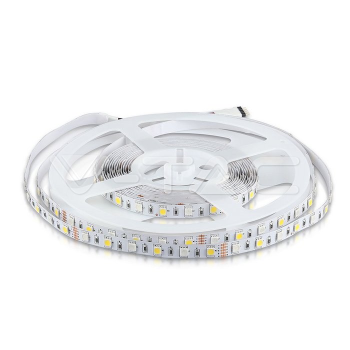 Striscia LED SMD5050 60 LEDs RGB+Bianco freddo IP20