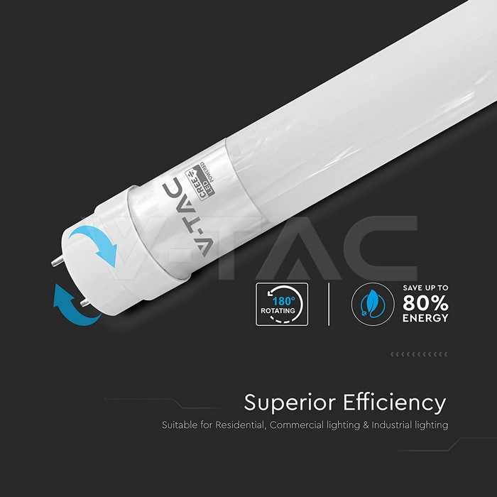 LED Tube CREE CHIP - 60cm 9W G13 Nano Plastic 6500K img 4