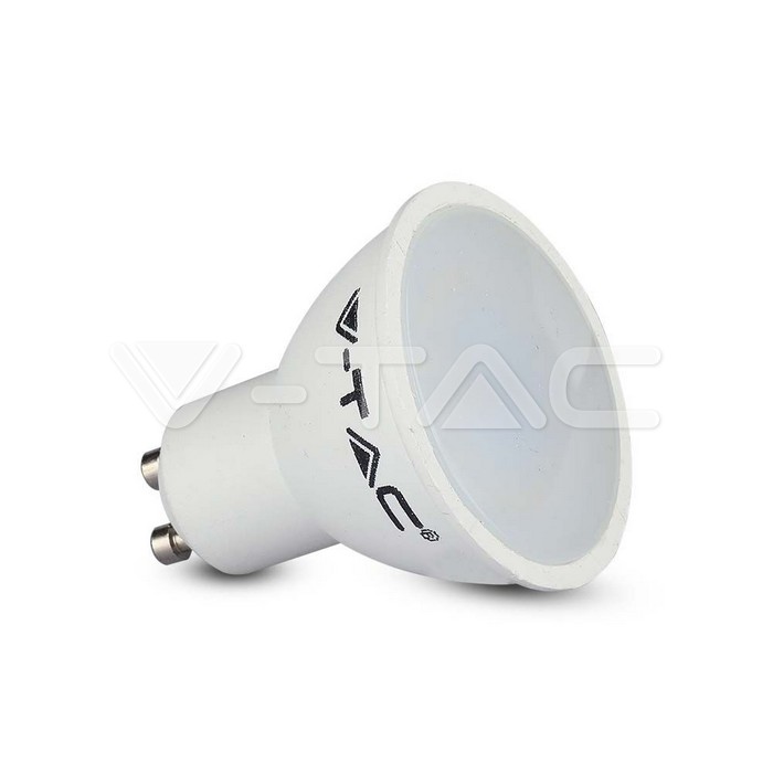 LED Spotlight - 4.5W GU10 SMD White Plastic Milky Cover 6400K 3PCS/PACK img 1