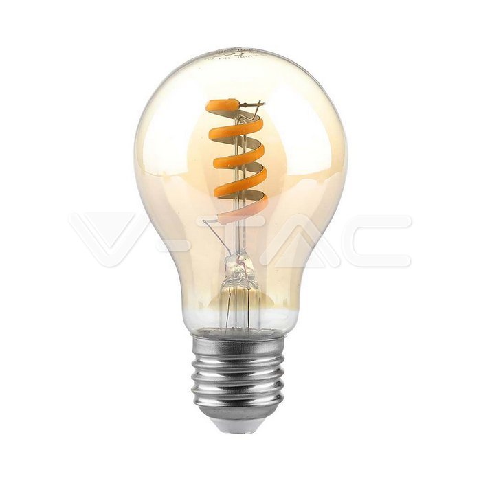 LED - 4W E27 Filament A60 Amber 1800K