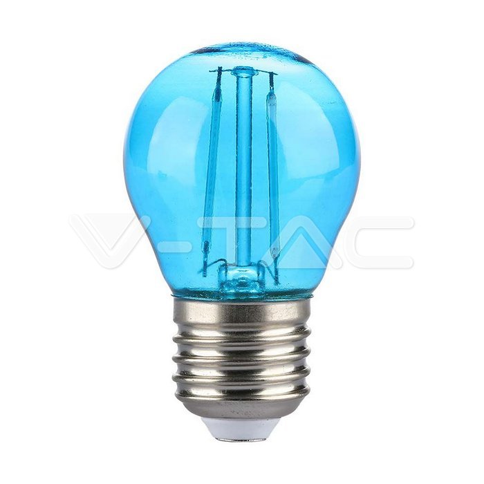 LED - 2W Filament E27 G45 Blue