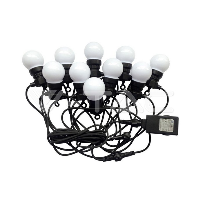 0.5W LED String Light 5M With 10 Bulbs EU 3000K