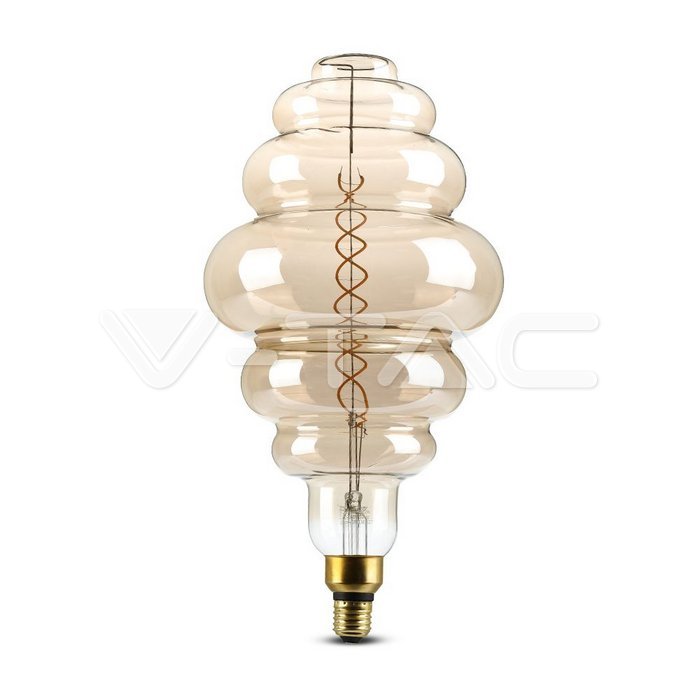 LED - 8W Double Filament E27 S200 Smoky Dimmable 2000K