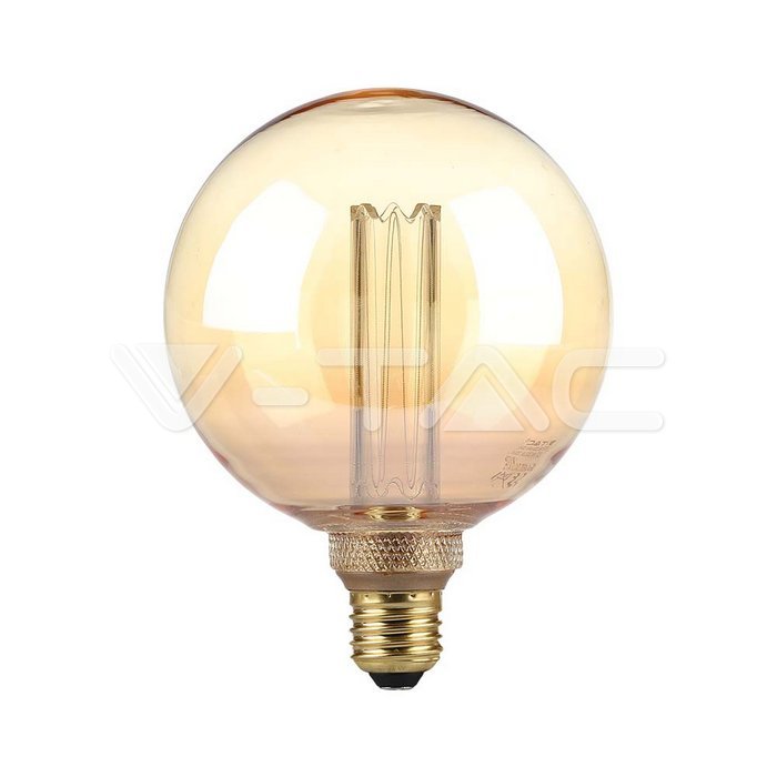 LED - 4W Filament E27 G125 Amber ART 1800K