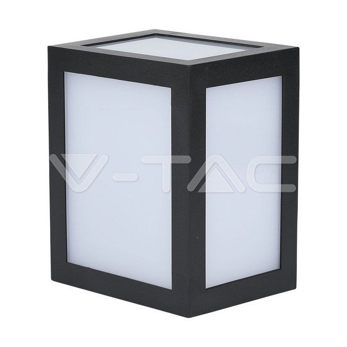 12W LED Wall Light Black Body 6400K