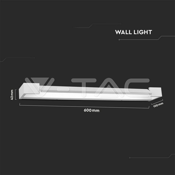 18W  Wall Lamp White Boddy IP44 4000K img 1