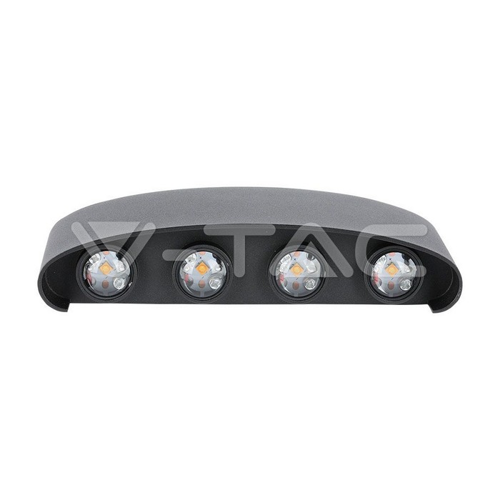 8W  Wall Light Sand Black IP54 3000K