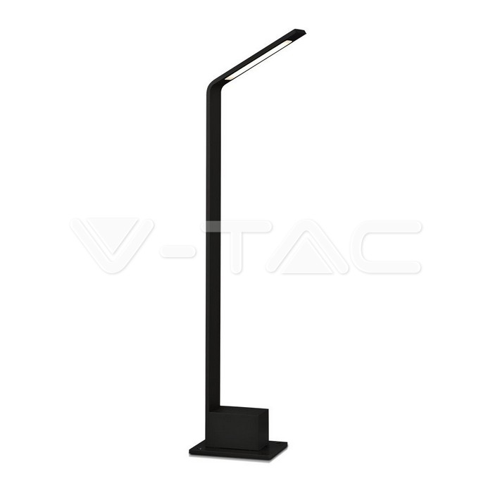 6W Outdoor Bollard Lamp Black Body 4000K IP54