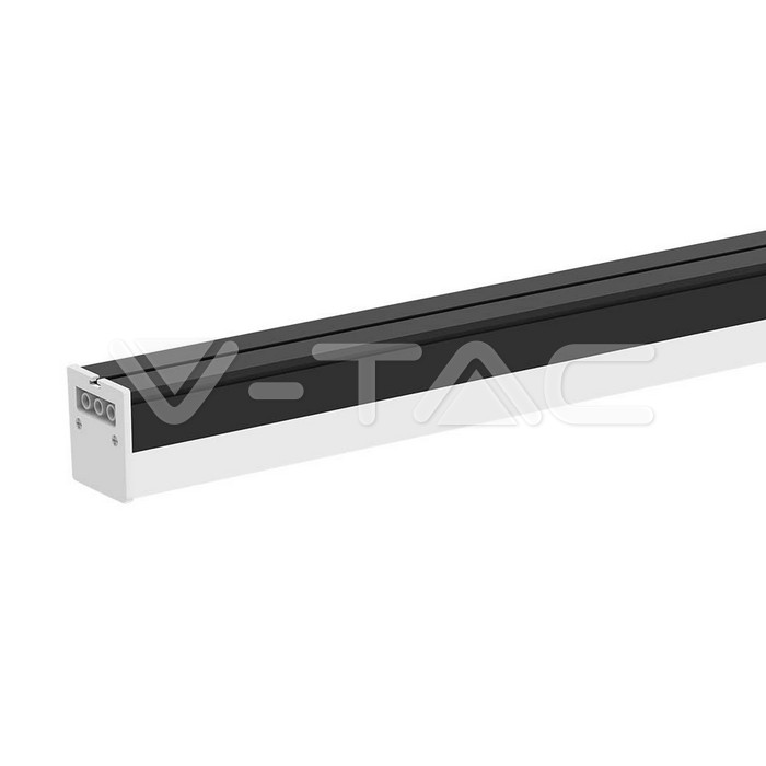 Plafoniera LED Lineare 40W 120cm Colore Nero 4000K