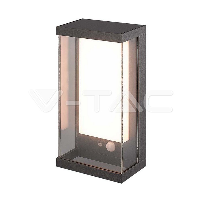 1W Garden Wall Light 3000K Dark Grey IP65