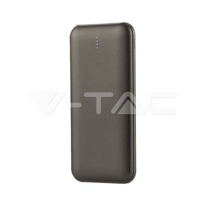 Power Bank 10.000 mAh Dual USB e Tipo C Colore Grigio