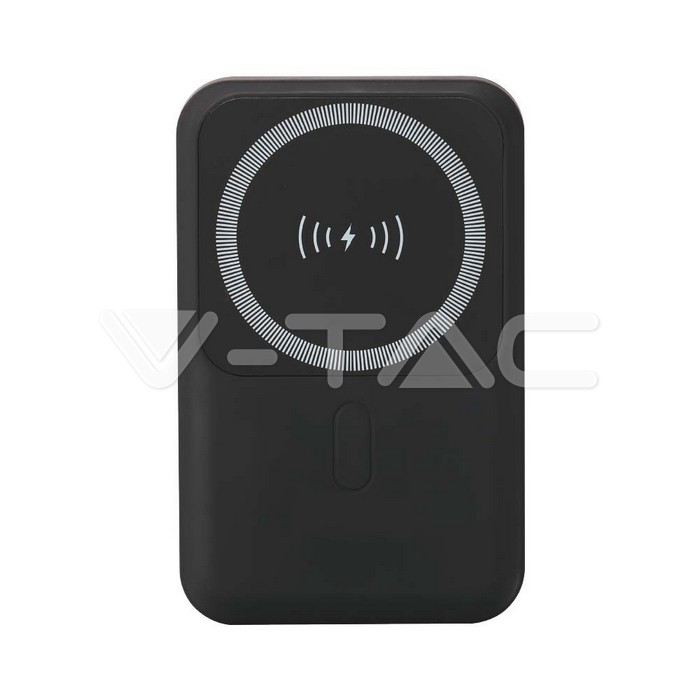 Power Bank 10000 mAh MagSafe Ultra Sottile Magnetico con Ricarica Wireless Colore Nero img 2