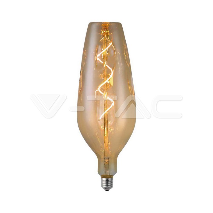 LED Bulb - 4W Filament Spiral B125 2700K Smoky Glass