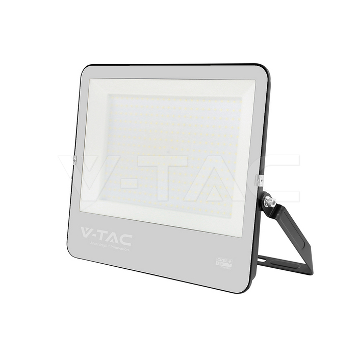 300W LED Floodlight CREE CHIP Black Body Grey Glass 6500K 135LM/W